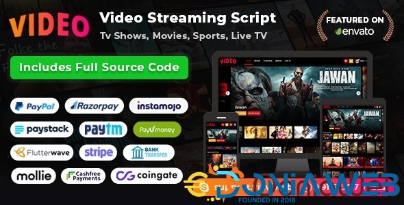 Video Streaming Portal (TV Shows, Movies, Sports, Videos Streaming, Live TV)