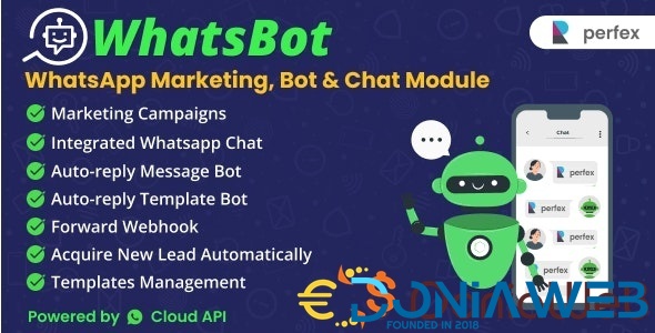 WhatsBot - WhatsApp Marketing, Bot & Chat Module for Perfex CRM