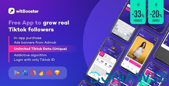 WitBooster - Free App to grow real Tiktok video followers for Android