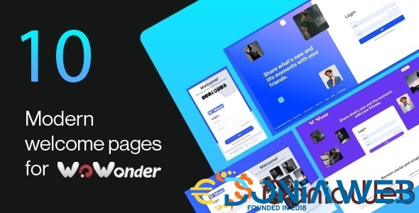 Wonderful - The Ultimate Welcome Page Themes For WoWonder