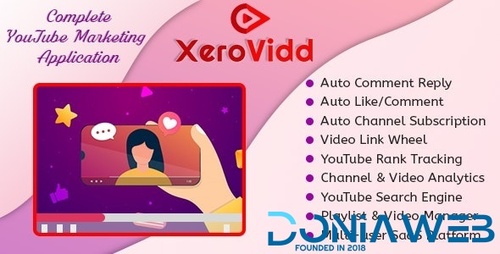 More information about "XeroVidd - Complete YouTube Marketing Application (SaaS Platform)"