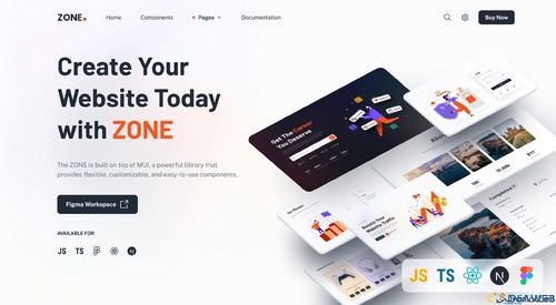 More information about "Zone - Multipurpose Landing Page + UI Kit ( Next + Typescript )"