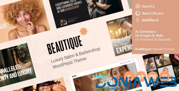 Beautique - Luxury Salon & Barbershop WordPress Theme