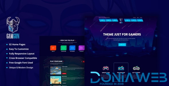 Gamgun - Online Gaming HTML Template