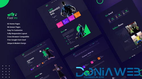 More information about "Footme - Football Player Portfolio HTML Templates"