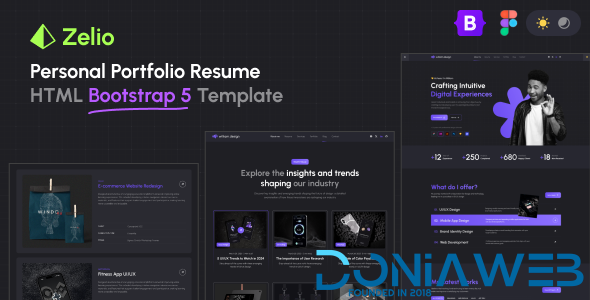 Zelio - Personal Portfolio HTML Bootstrap Template