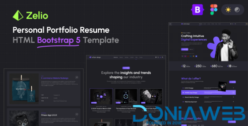 More information about "Zelio - Personal Portfolio HTML Bootstrap Template"