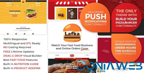 Lafka - WooCommerce Theme for Burger & Pizza Delivery