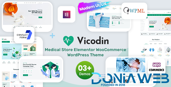 Vicodin - Medical Store WordPress Theme