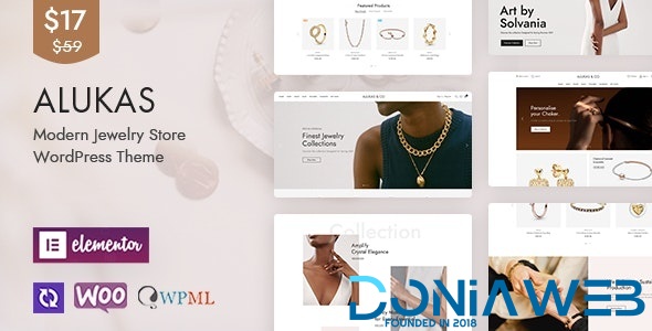 Alukas - Modern Jewelry Store WordPress Theme