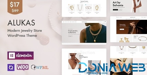 More information about "Alukas - Modern Jewelry Store WordPress Theme"