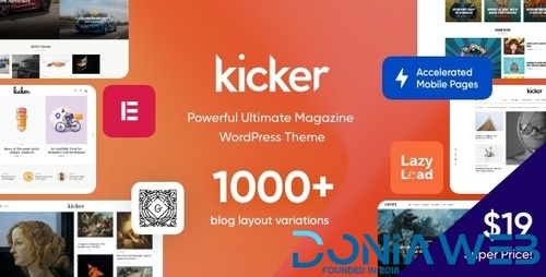 More information about "Kicker - Multipurpose Blog Magazine WordPress Theme + Gutenberg"