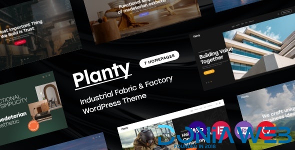 Planty - Industrial Fabric & Factory WordPress Theme