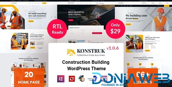 Konstruk - Construction WordPress Theme By rs-theme