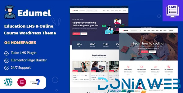 Edumel - Education LMS WordPress Theme