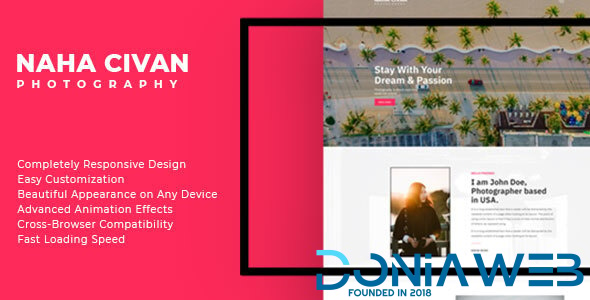 Naha Civan - Photography Portfolio Bootstrap 5 Template