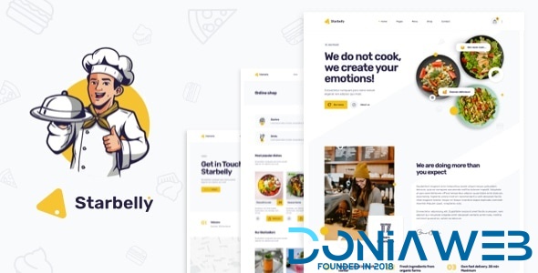 Starbelly - Restaurant & Cafe HTML Template