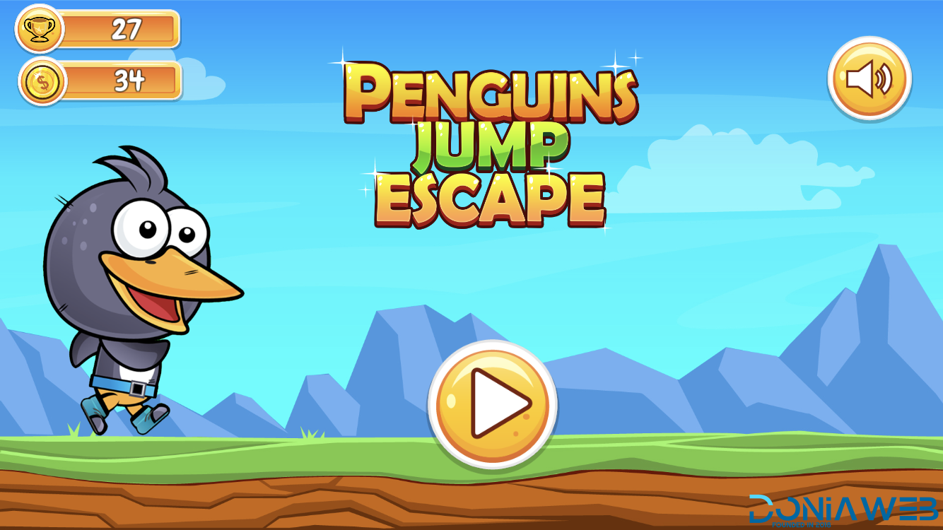 Penguin Jump Escape + Unity Project + IOS and Android