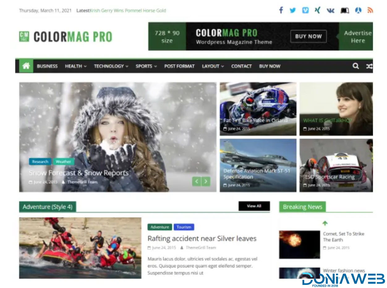 ColorMag Pro - Magazine & News Style WordPress Theme