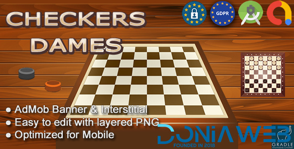 Checkers - Dames (Android Studio - Admob - GDPR)