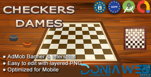 More information about "Checkers - Dames (Android Studio - Admob - GDPR)"