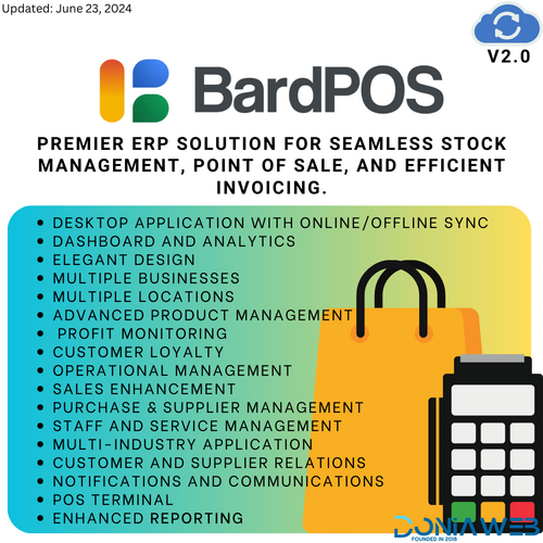 More information about "BardPOS – Premier ERP Solution for Seamless Stock Management, Point of Sale, and Efficient Invoicing"