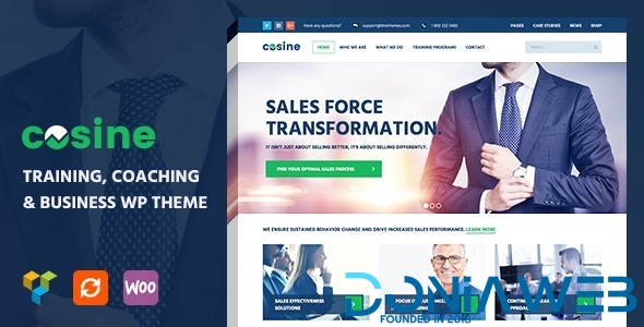 Cosine - Training, Coaching & Business WordPress Theme