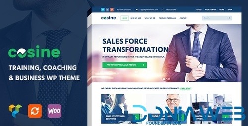 More information about "Cosine - Training, Coaching & Business WordPress Theme"