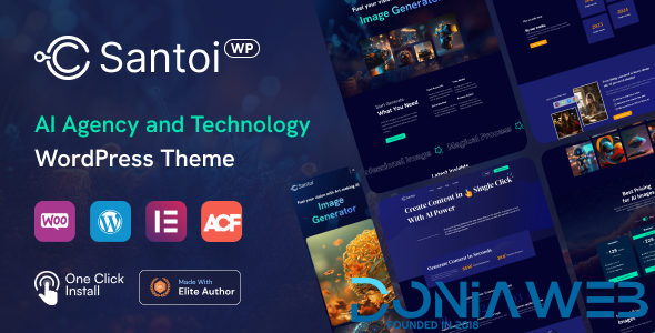 Santoi - AI Agency and Technology WordPress Theme