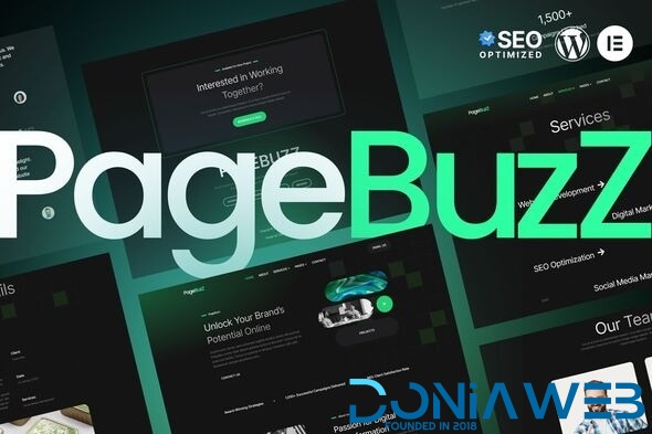 PageBuzz - Digital Agency Elementor Template Kit