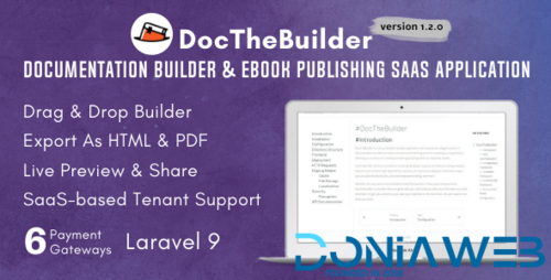 More information about "DocTheBuilder - Documentation Builder & eBook Publishing SaaS Application"