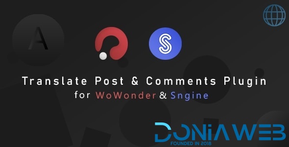 Translation Post & Comments for WoWonder & Sngine