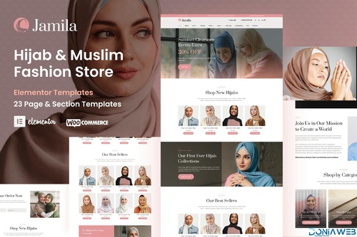 More information about "Jamila - Hijab & Muslim Fashion Store Elementor Pro Template Kit"