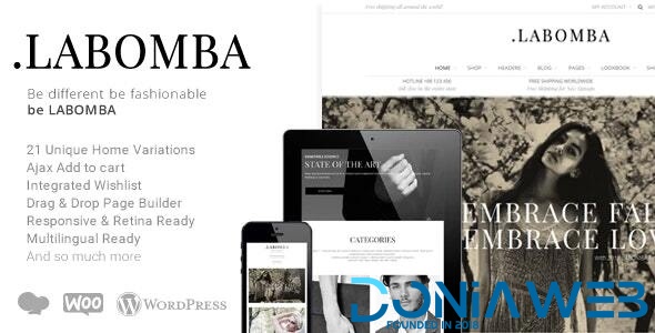 Labomba - Responsive Multipurpose WordPress Theme