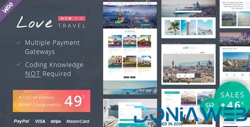 More information about "Love Travel - Creative Travel Agency WordPress"