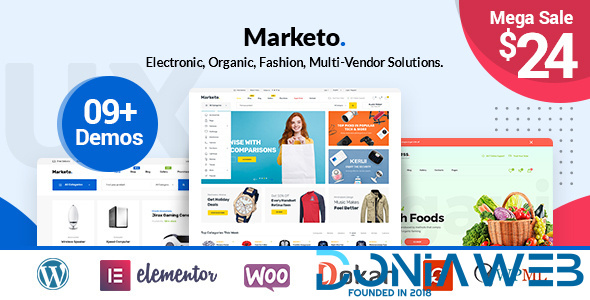 Marketo - ECommerce & Multivendor A Woocommerce WordPress Theme