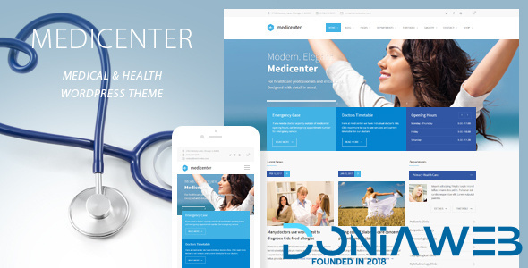 MediCenter - Health Medical Clinic WordPress Theme