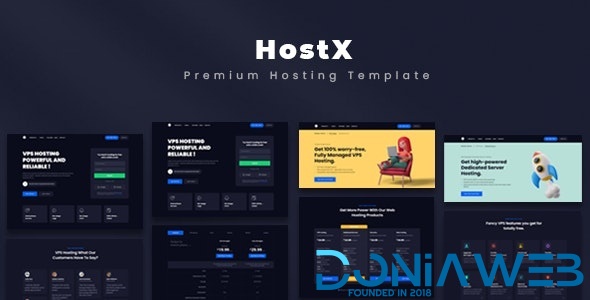 HostX - Premium Hosting Template