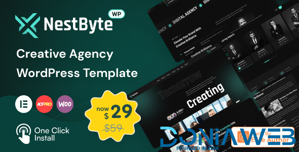 Nestbyte - Creative Agency and Startup WordPress Theme