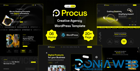 Procus - Modern Creative Digital Agency WordPress Theme