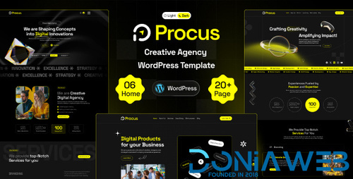 More information about "Procus - Modern Creative Digital Agency WordPress Theme"