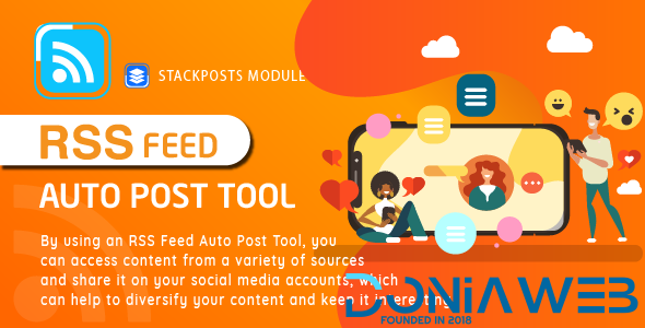 RSS Feed Auto Post Tool Module For Stackposts