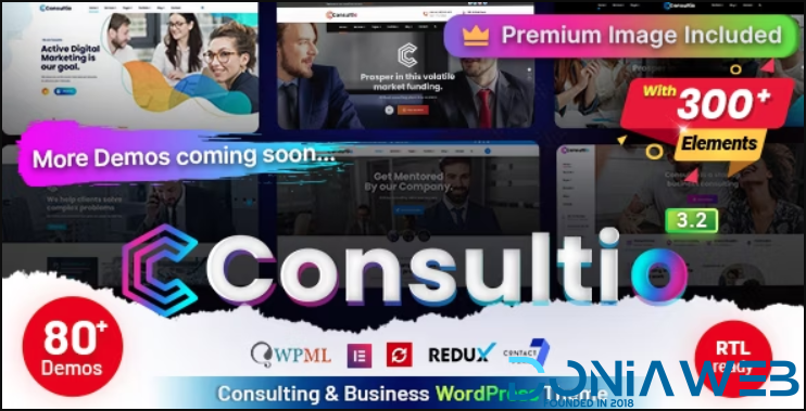 Consultio - Corporate Consulting WordPress Theme