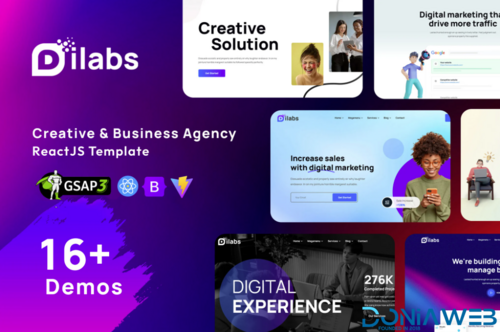 More information about "Dilabs - Creative Agency React Template"