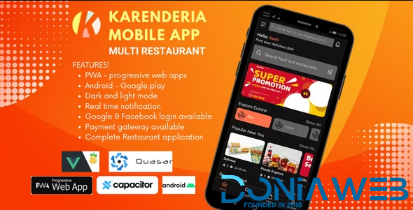 Karenderia 2 - Mobile App Multi Restaurant