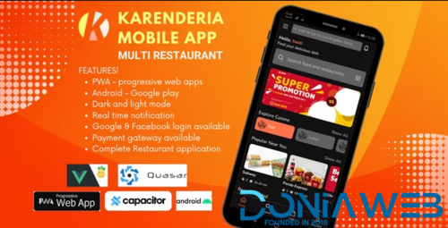 More information about "Karenderia 2 - Mobile App Multi Restaurant"