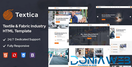 More information about "Textica - Textile & Fabric Industry HTML Template"