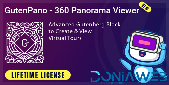 GutenPano - 360 Panorama Viewer for Gutenberg