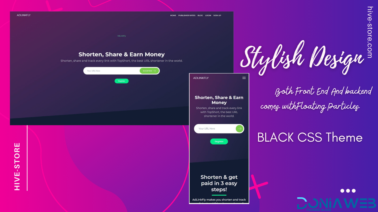 AdLinkFly Theme : HIVE Black CSS