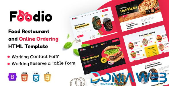 Foodio - Fast Food & Restaurant HTML Template